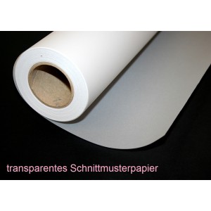 1m Schnittmuster-Tranparentpapier 90g,  91cm breit (sehr gut transparent) MENGENRABATT !